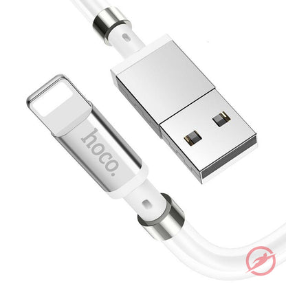 USB Kabel | Lightning auf USB | Magnete | Weiß | Ladekabel | 1m