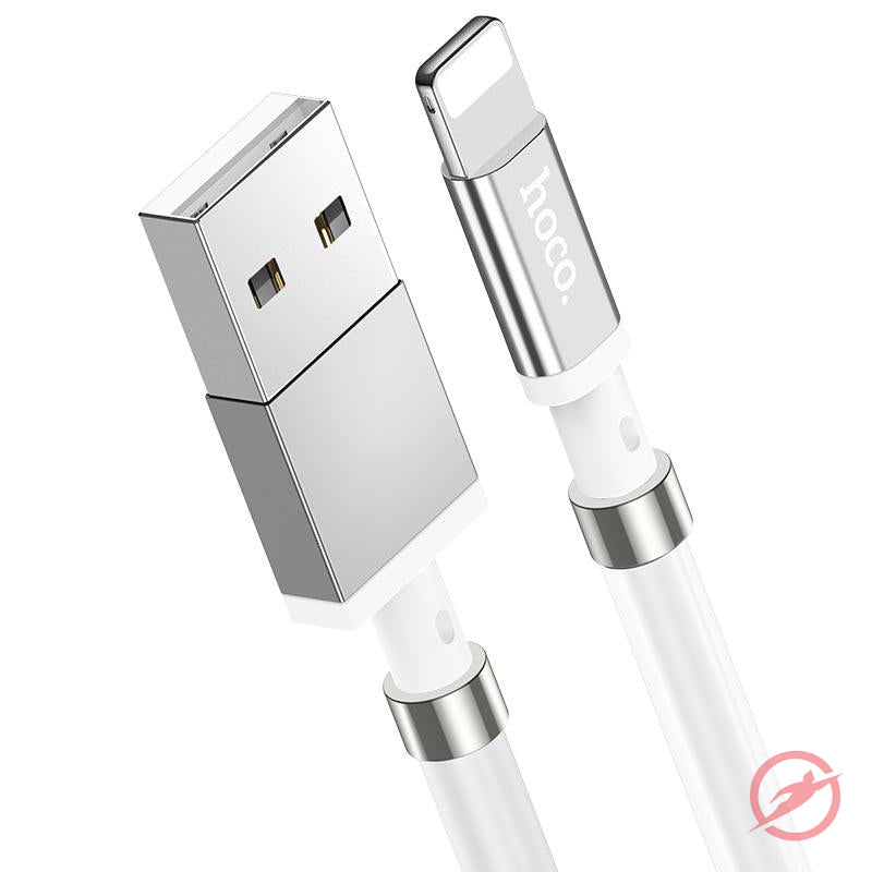 USB Kabel | Lightning auf USB | Magnete | Weiß | Ladekabel | 1m